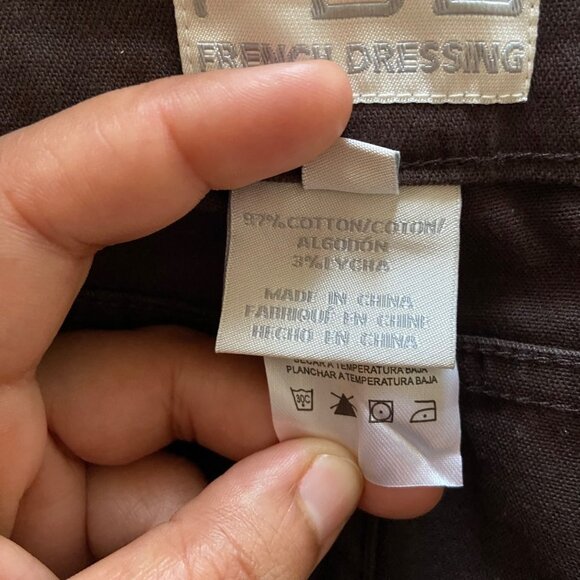 FDJ French Dressing Jeans‎ Olivia Flare Straight Brown Women Plus Size 16 Petite - Picture 10 of 10